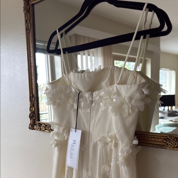 Helsi Audrey Square-Neck Floral Appliqué Sheer Midi Dress - Picture 5 of 12